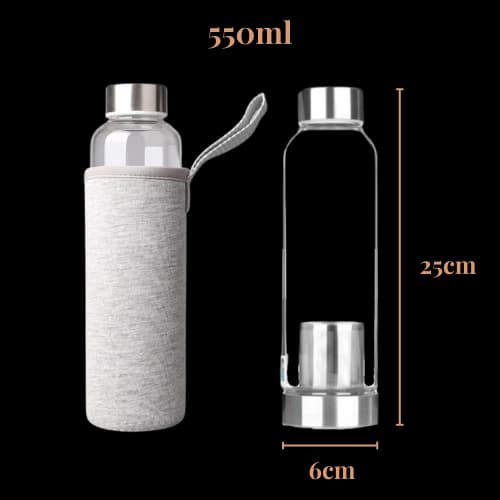 Gourde en verre avec infuseur (550 ml)