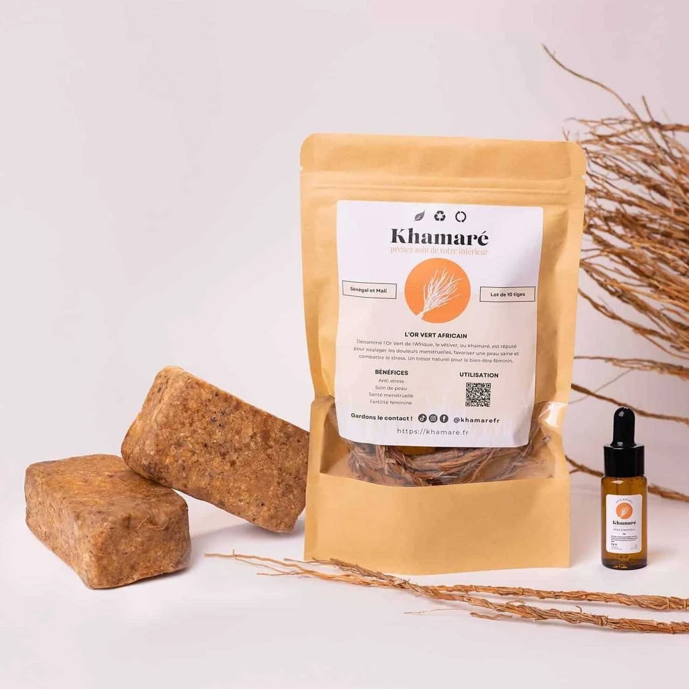 Coffret intégral de vétiver khamaré bio – Produits de Khamaré