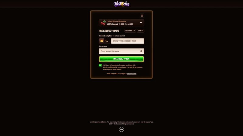 Westace casino à France